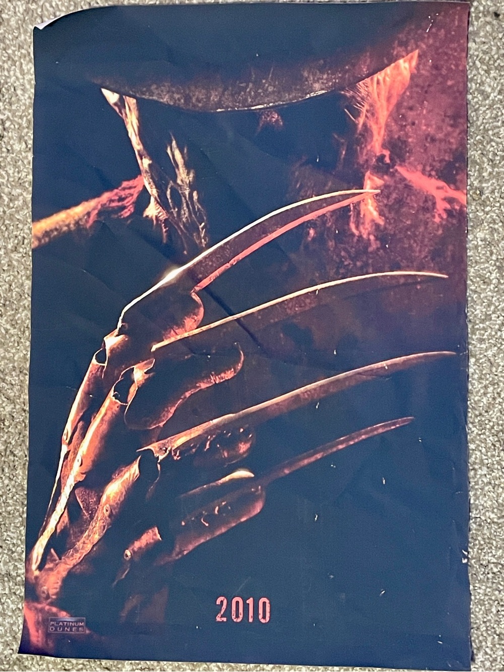 A Nightmare on Elm Street (2010) Freddy Krueger Cloth Slasher Poster Tapestry